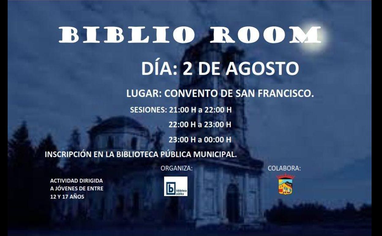 Biblio Room amplía el plazo de inscripción hasta el viernes, 2 de agosto