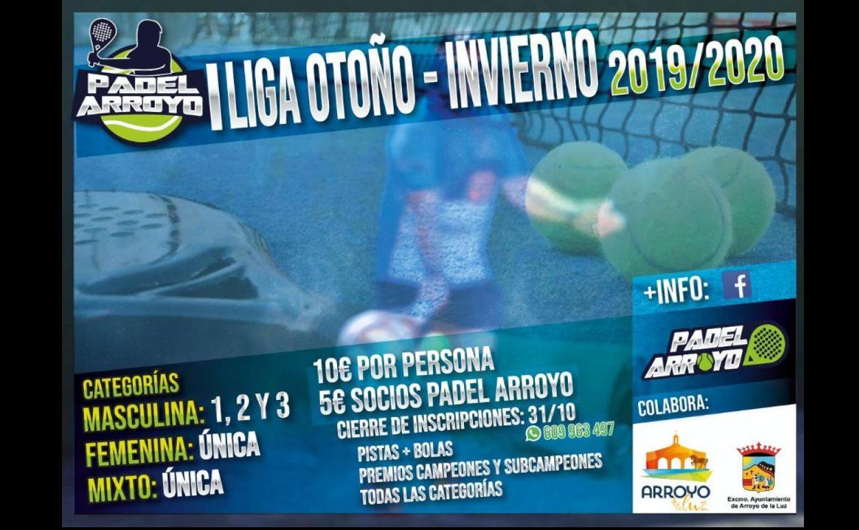 Pádel Arroyo organiza la I Liga Otoño-Invierno de la localidad