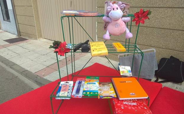 Ejemplos de productos que se pueden incluir en las cajas. 