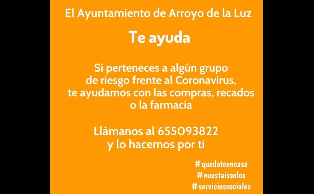 El Ayuntamiento facilita un teléfono para ayudar a los grupos de riesgo en sus recados diarios