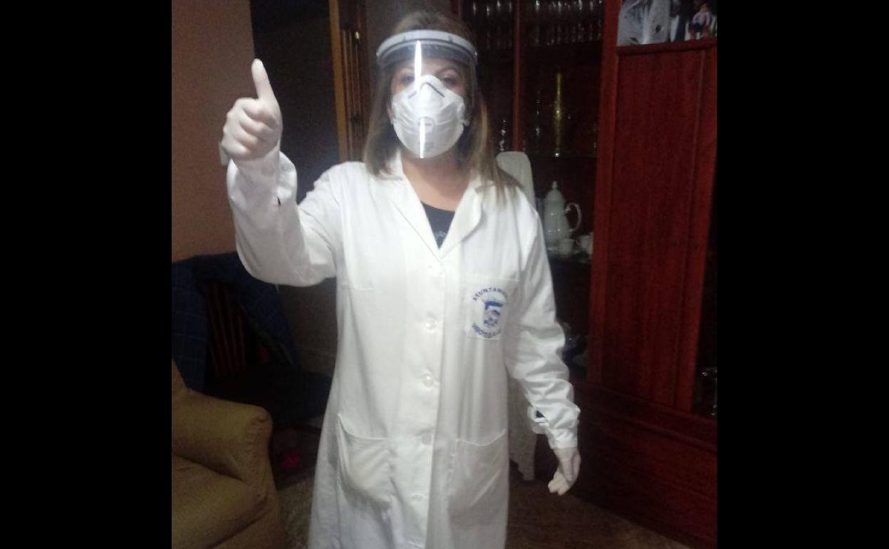 Laura Parro, una de las auxiliares del servicio de proximidad municipal. 