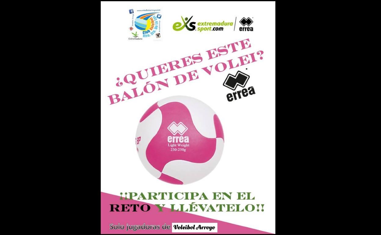 El club de voleibol de Arroyo de la Luz organiza un concurso de toques para las jugadoras