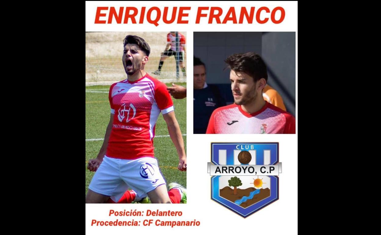 Enrique Franco, nuevo fichaje del Arroyo CP