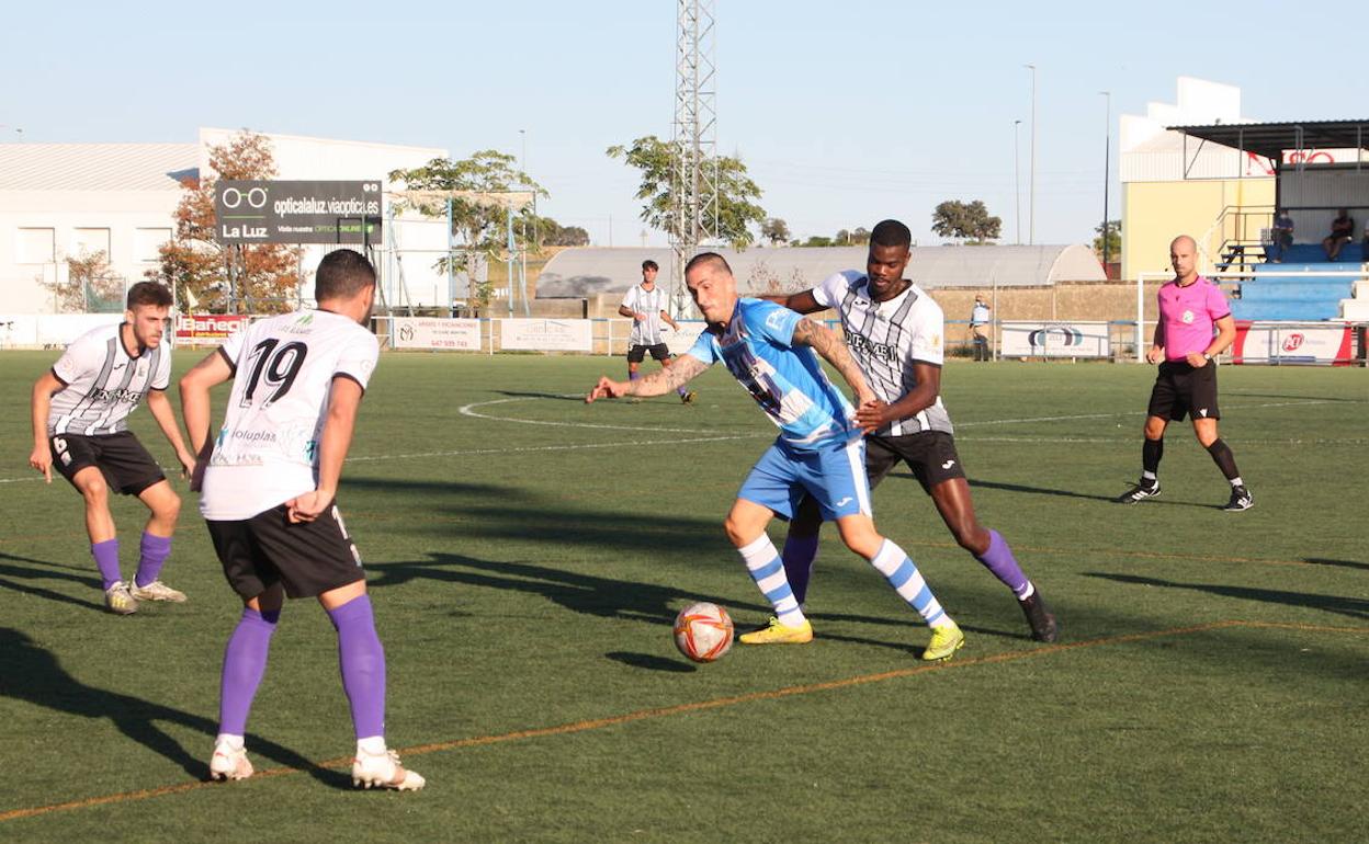 Un momento del partido. 