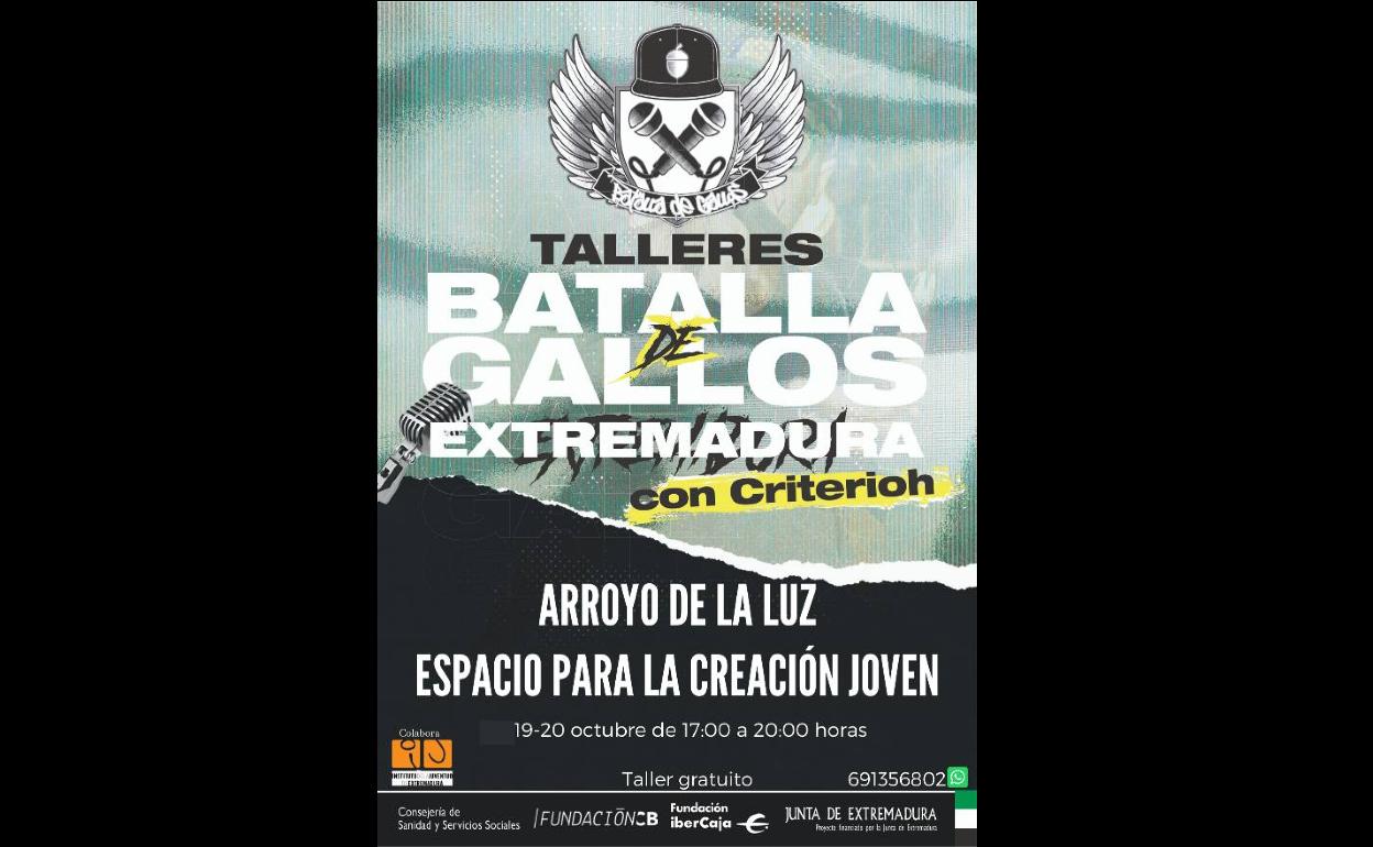 Talleres de rap en el ECJ de Arroyo de la Luz