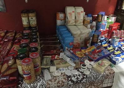 Imagen secundaria 1 - Parte de los alimentos recogidos durante el fin de semana. 