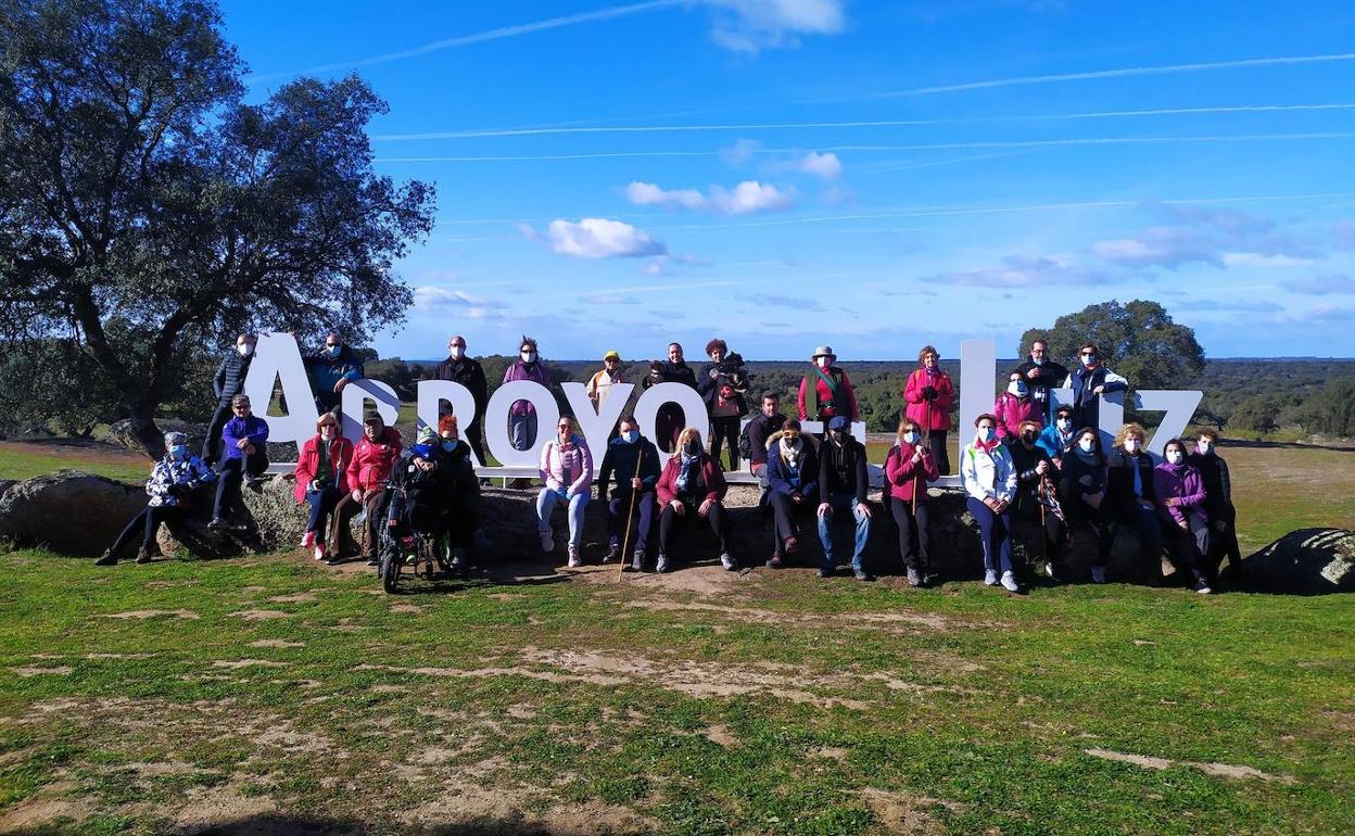 Participantes en la ruta. 