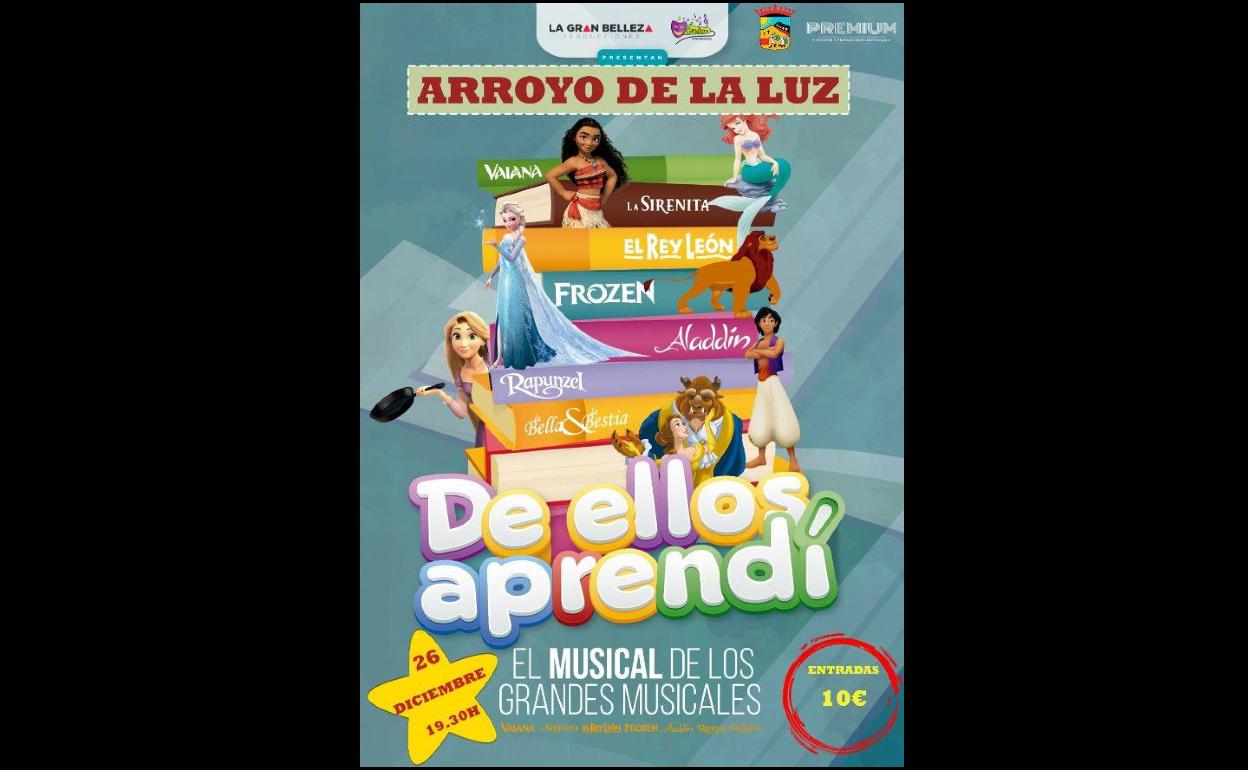 Llega a Arroyo de la Luz 'De ellos aprendí. El musical de los grandes musicales'