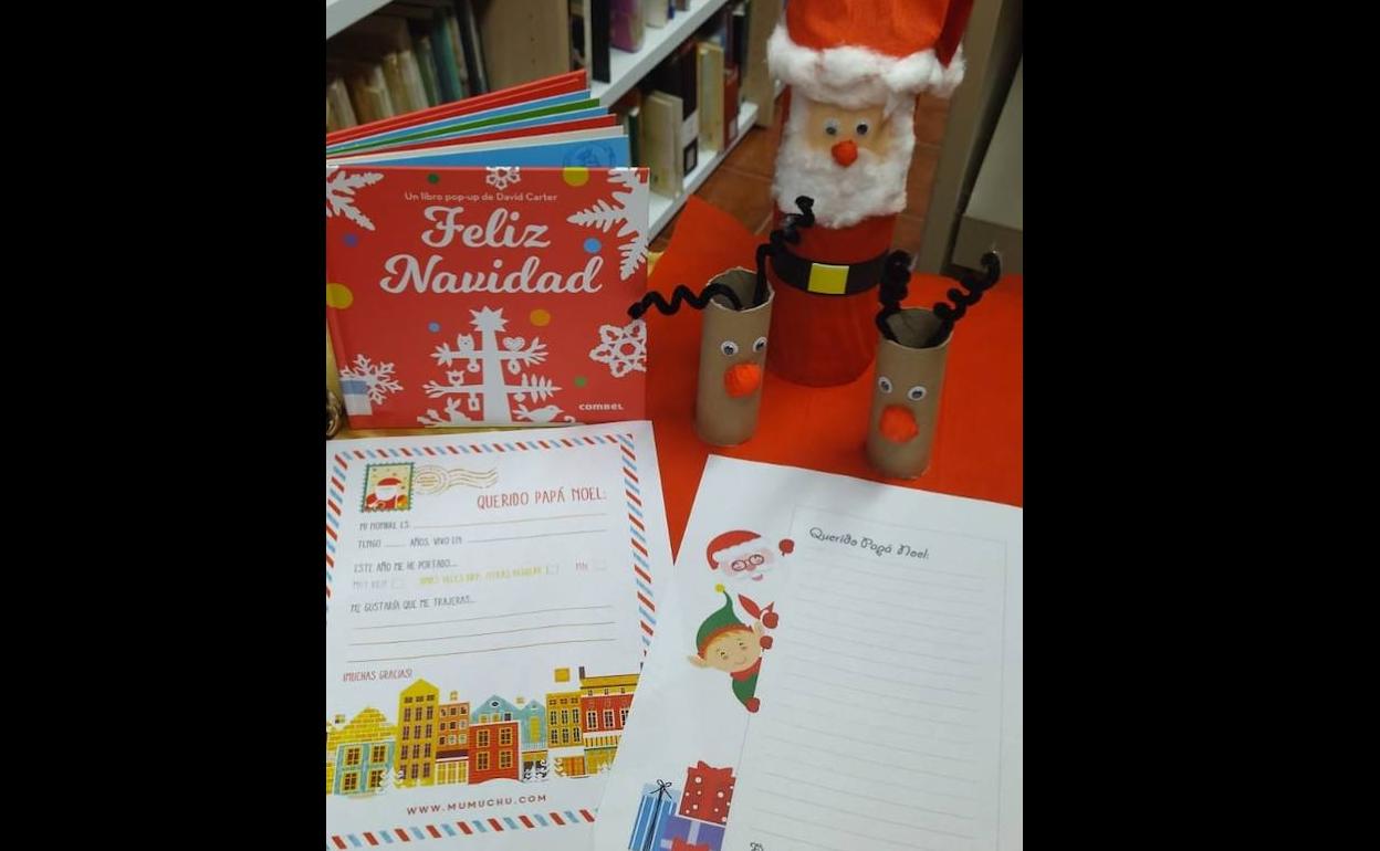 La biblioteca finaliza su Calendario de Adviento con la carta para Papá Noel