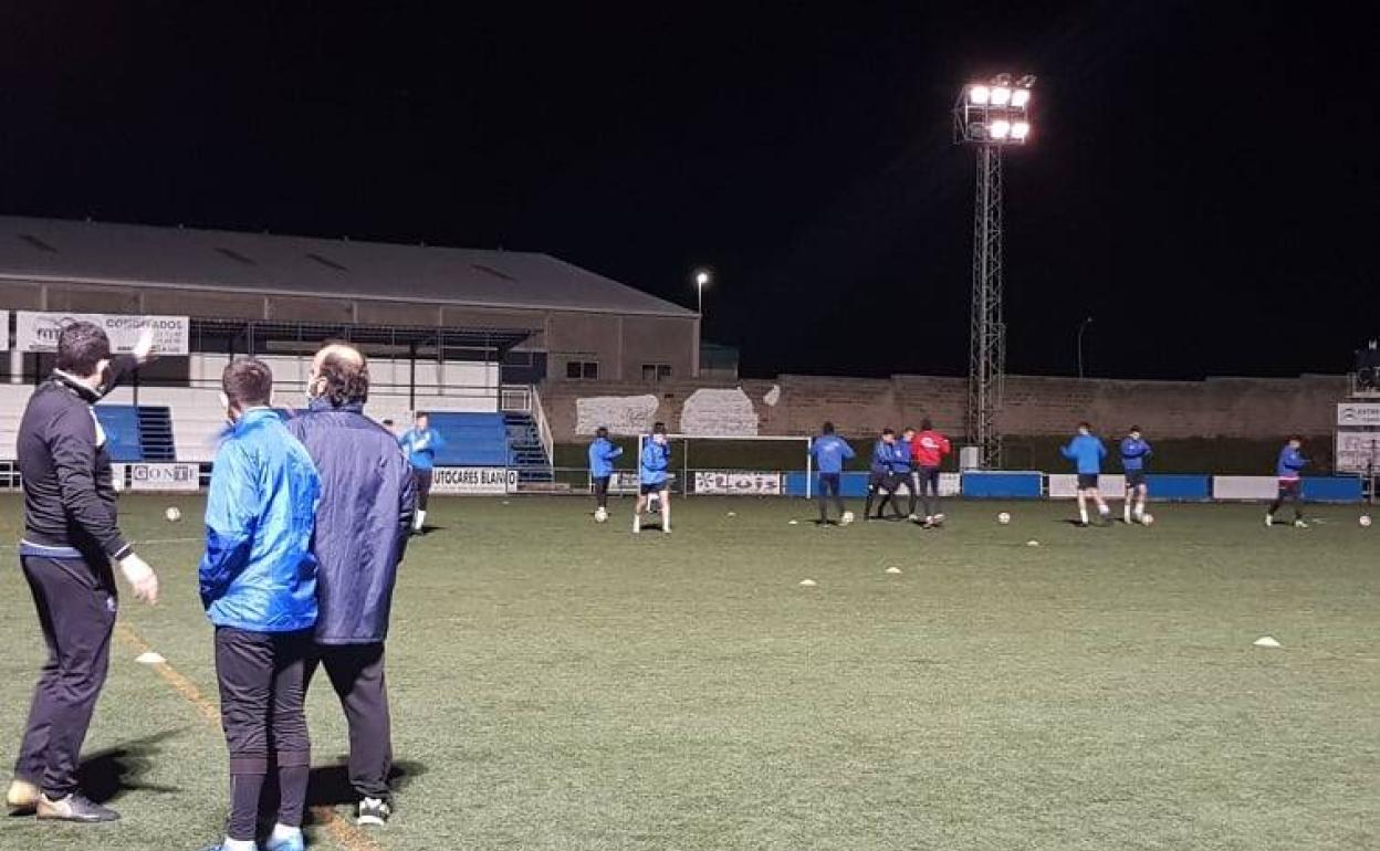 Uno de los entrenamientos del Arroyo CP. 