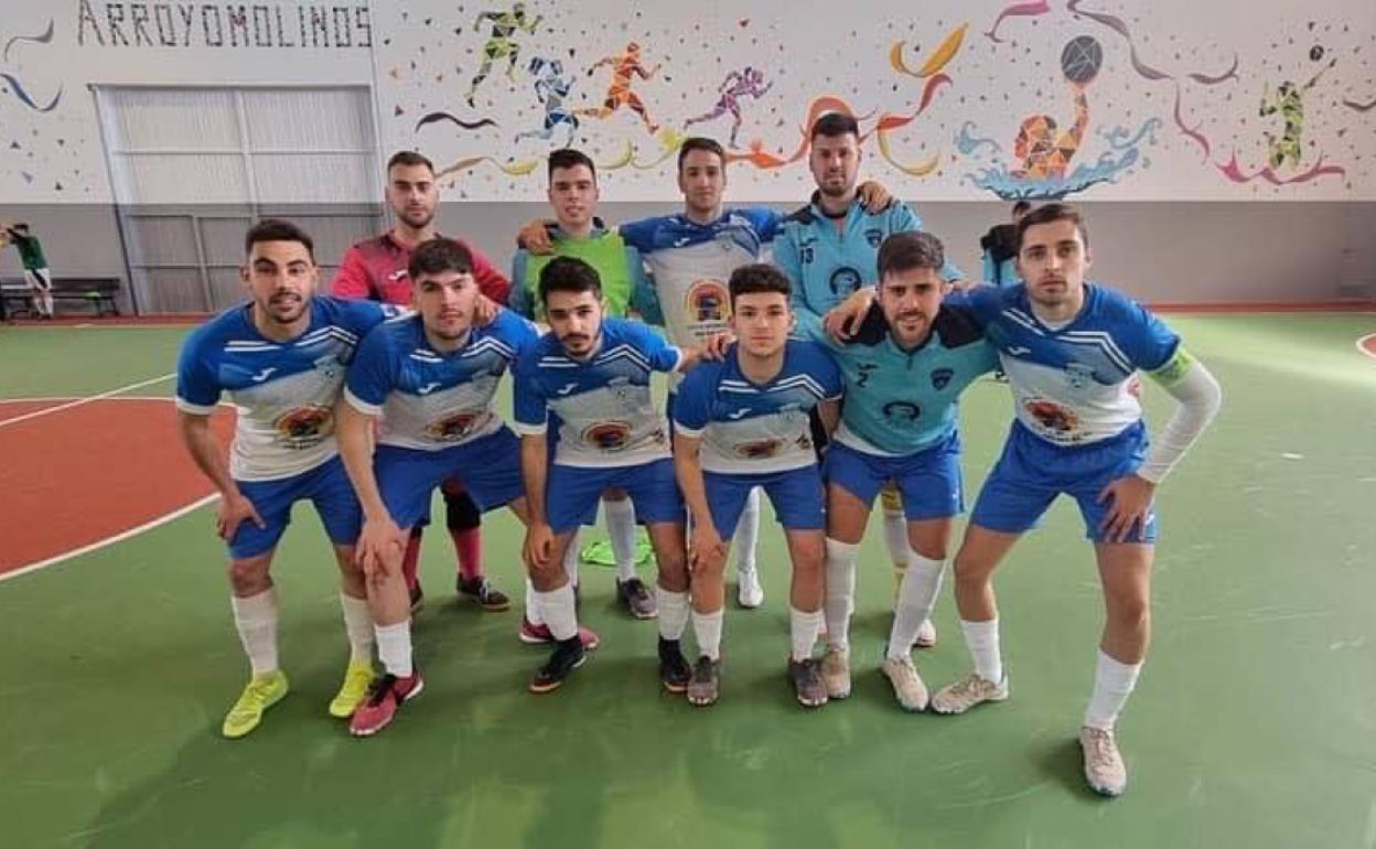 Equipo arroyano antes de comenzar el partido. 