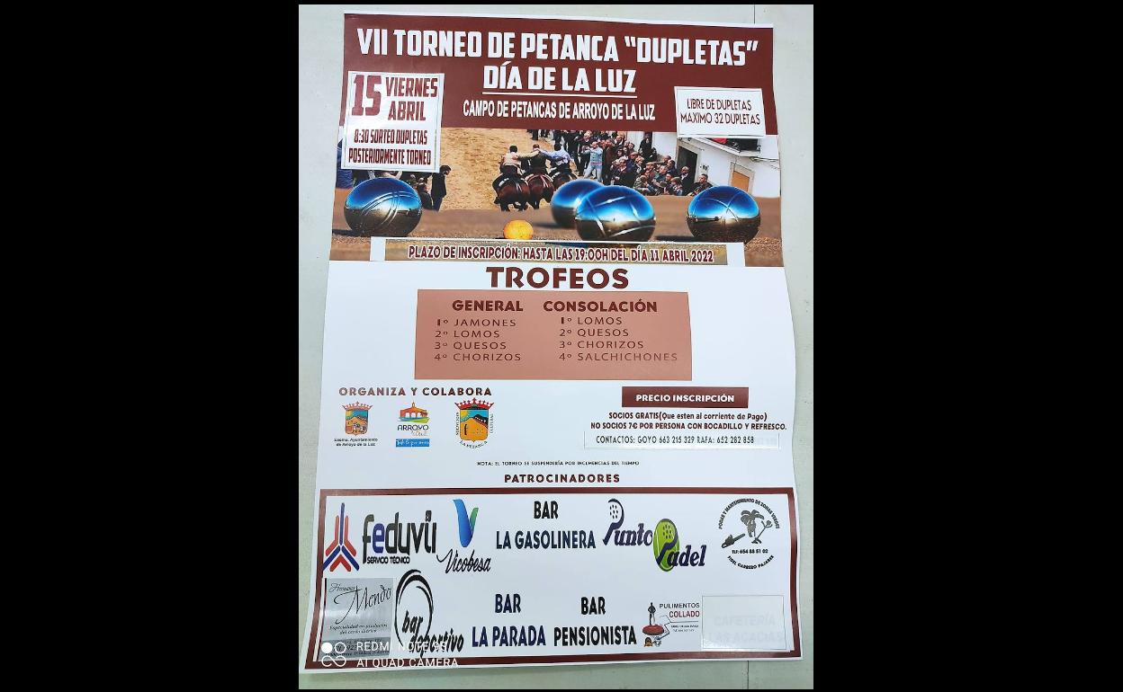 Este año se celebrará el VII Torneo de Petanca 'Día de la Luz'