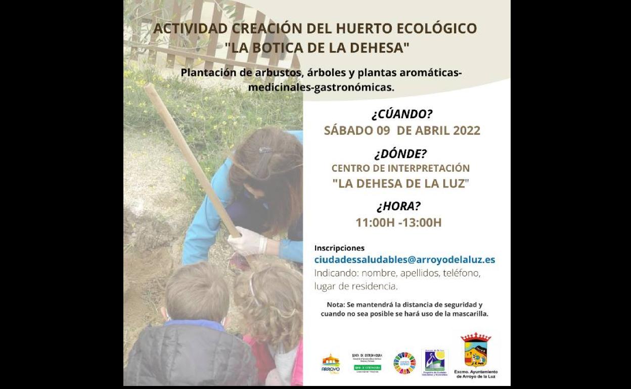 Con la actividad 'La botica de la dehesa' se plantarán arbustos, árboles y plantas aromáticas-medicinales-gastronómicas en el Centro de Interpretación