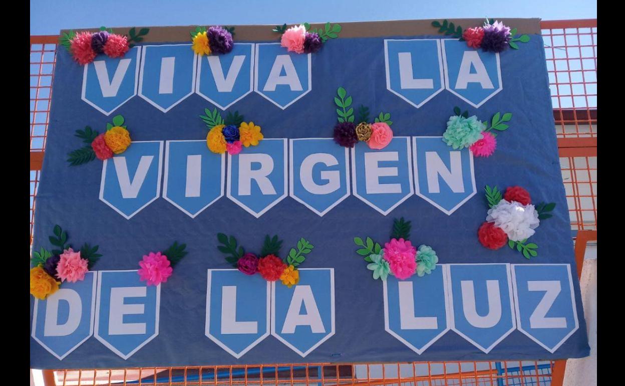 Cartel de bienvenida en el Centro Infantil Ta-Ca-Tá. 