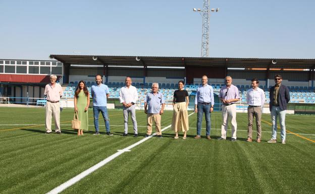 Imagen principal - Visita a las nuevas instalaciones del Pabellón Polideportivo. 