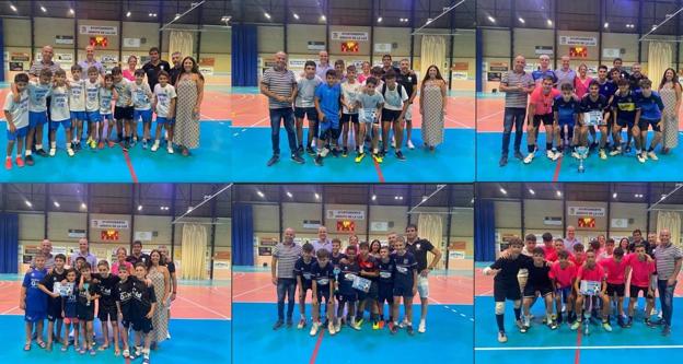 Imagen principal - Equipos ganadores. 