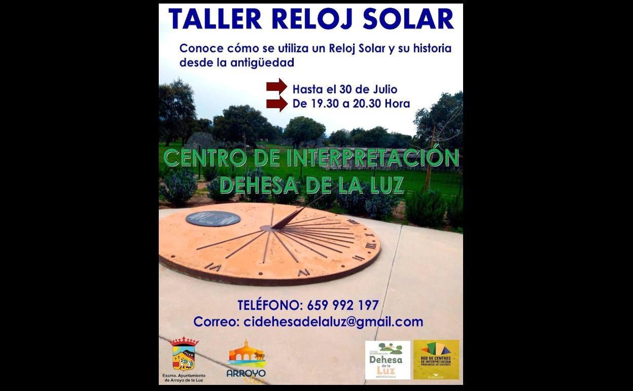 El sábado finaliza el Taller de Reloj Solar