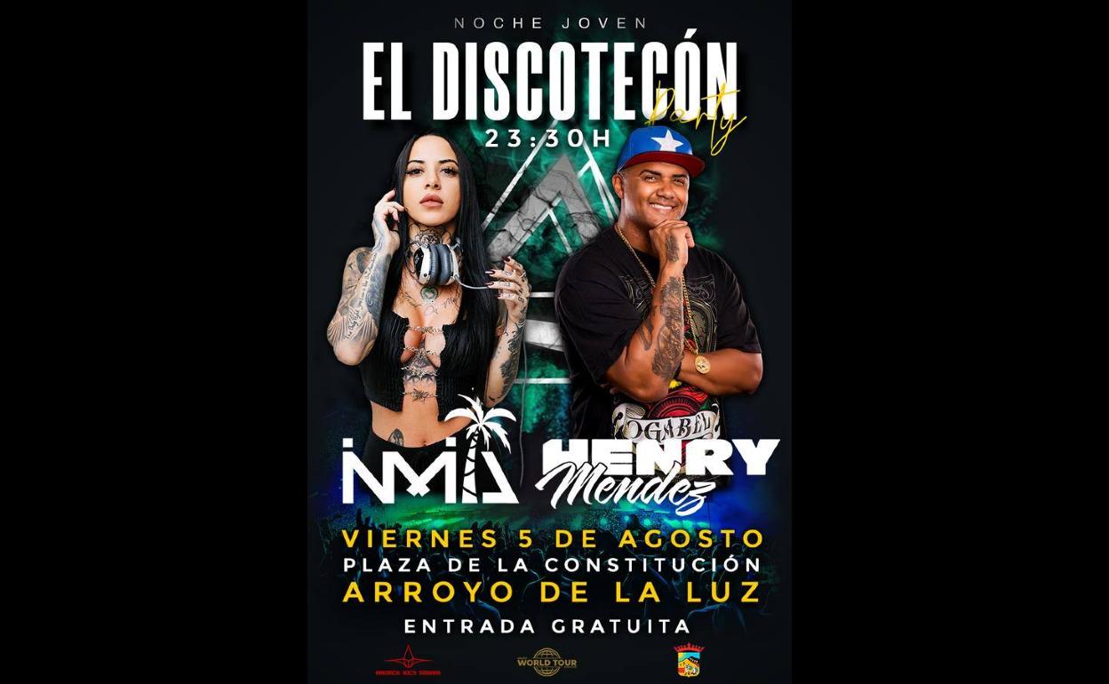 La Plaza de la Constitución vibrará con la música de Henry Méndez, Inmita Palmera y Andy Acedo