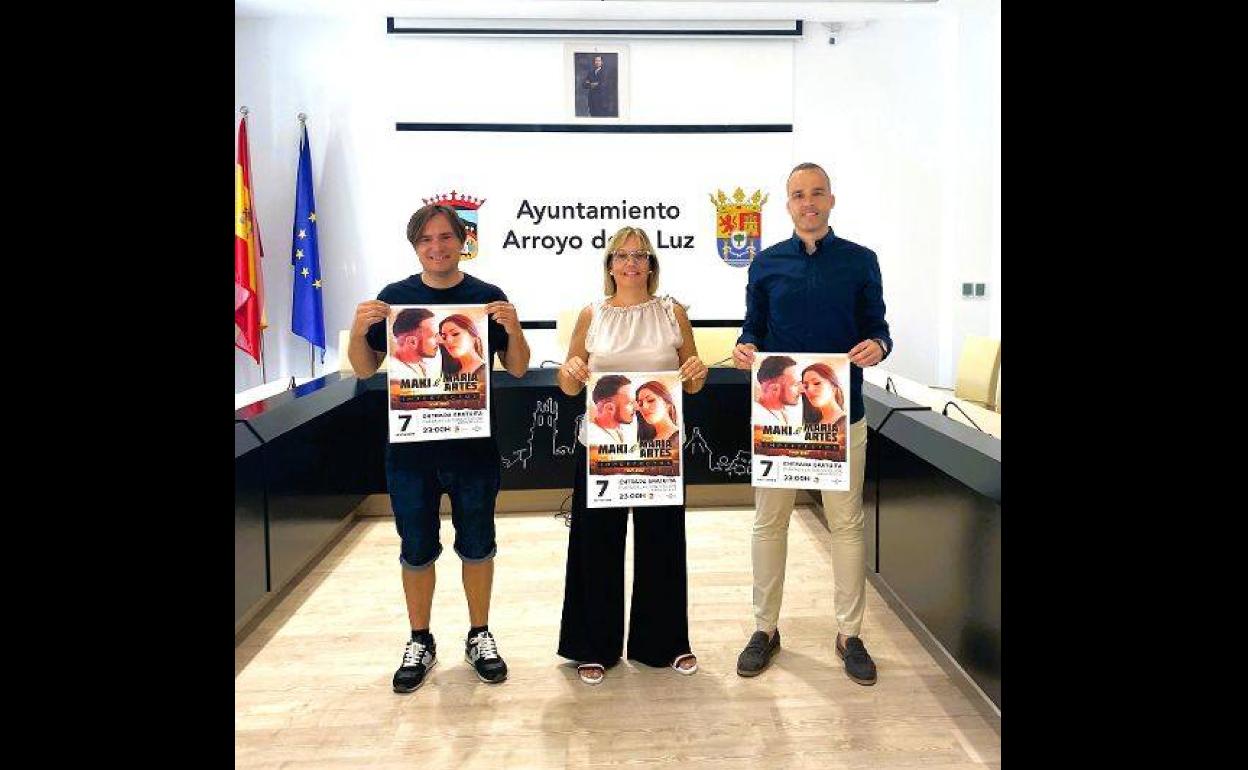 'Maki y María Artés' en concierto tras el pregón de apertura de las Ferias de Septiembre