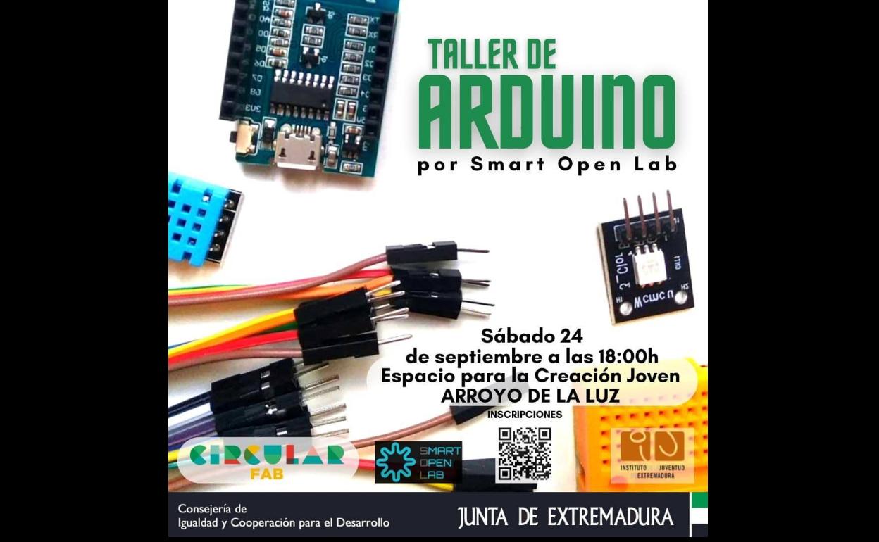 Taller gratuito de Iniciación a Arduino en el ECJ de Arroyo de la Luz