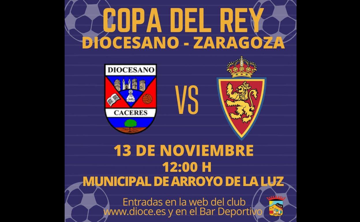 El Diocesano y el Zaragoza se juegan la Copa del Rey en el Municipal de Arroyo de la Luz