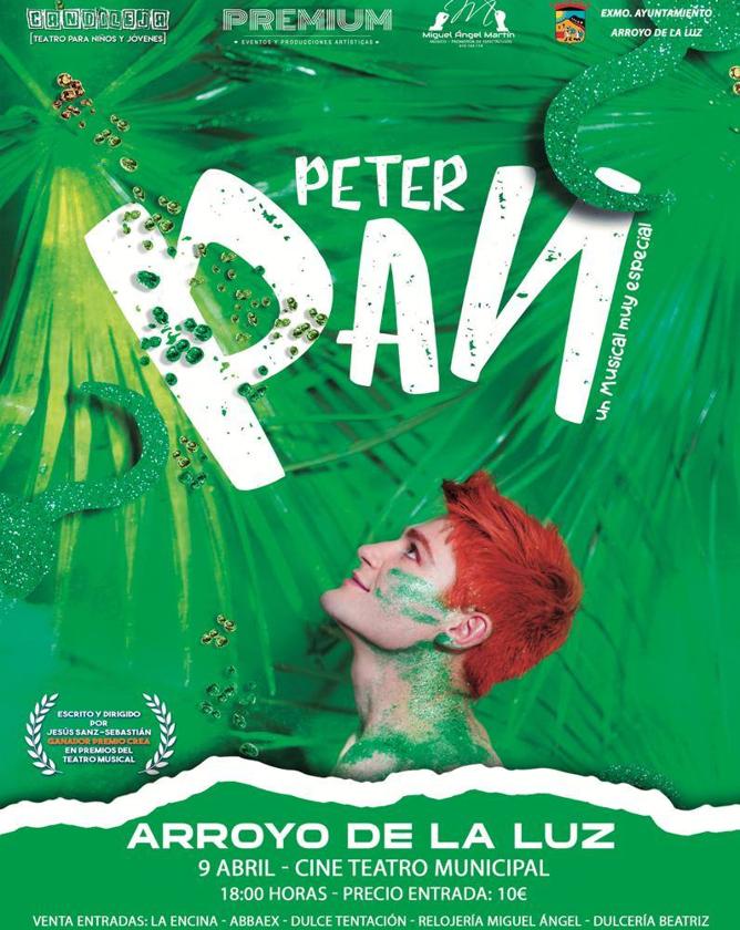 Llega a Arroyo de la Luz 'Peter Pan. Un musical muy especial'