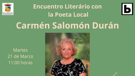 Un encuentro con Carmen Salomón Durán para conmemorar el Día de la Poesía