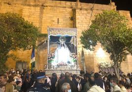 Fotografía de archivo de la llegada de la Virgen de la Luz a la iglesia de Ntra. Sra. de la Asunción el pasado año.