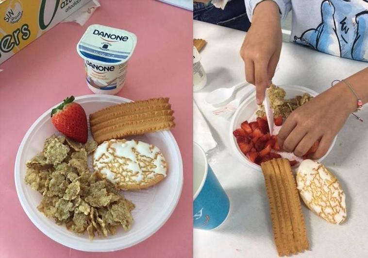 Los escolares de Arroyo de la Luz disfrutan de los desayunos saludables