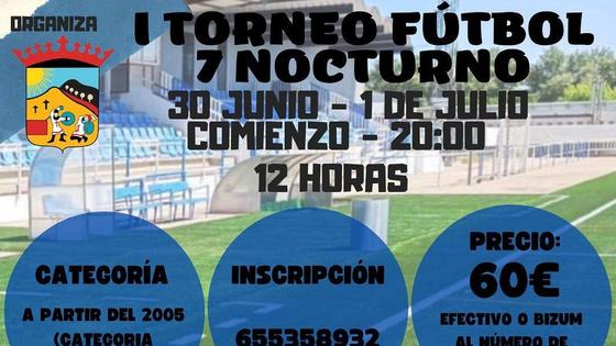 Este verano llega el I Torneo de Fútbol 7 Nocturno