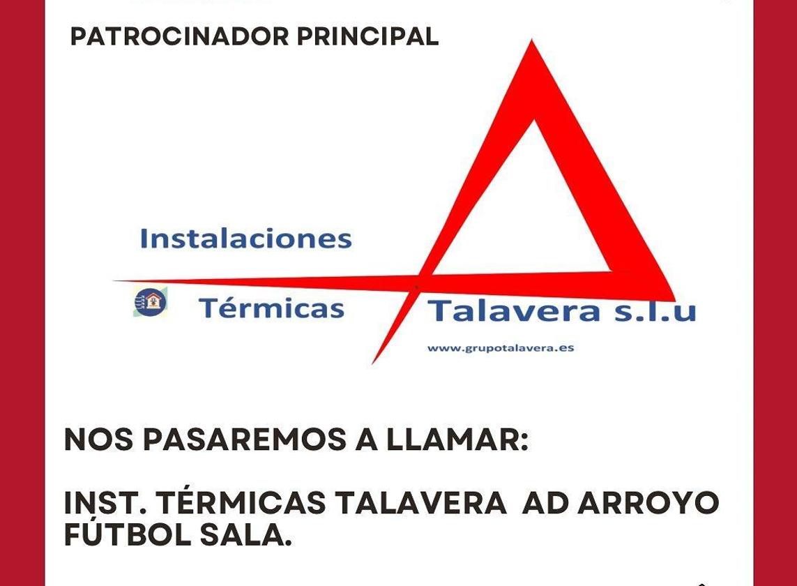 El Arroyo FS pasaa a llamarse Ins. Térmicas Talavera AD Arroyo Fútbol Sala