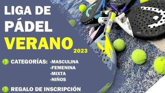 Abiertas las inscripciones para la Liga Pádel Verano 2023