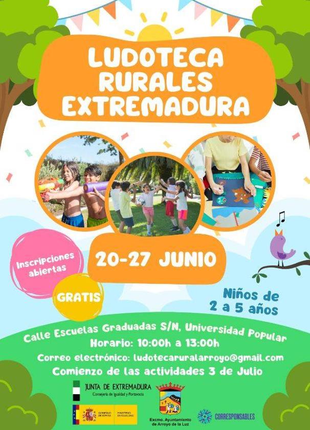 Los más pequeños volverán a contar con la Ludoteca Rural durante el verano