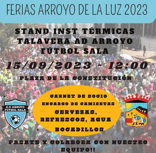 El equipo de fútbol sala de Arroyo de la Luz estará en la plaza durante el Día de las Familias