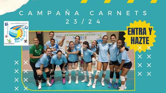 El club de voleibol de Arroyo de la luz comienza la campaña de carnets
