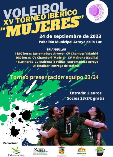 El Extremadura Arroyo se enfrentará al CV Chamberí y al CV Mairena en el Torneo Ibérico Mujeres