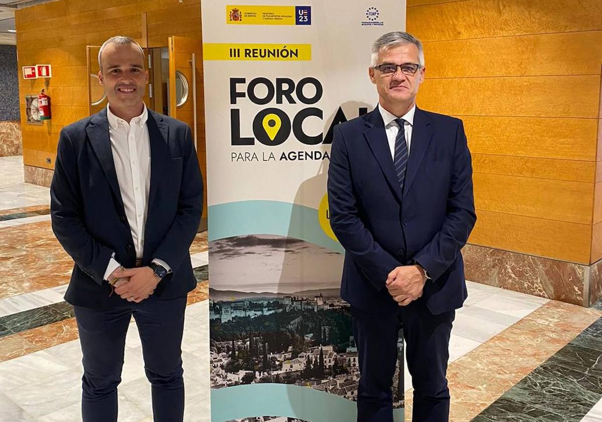 Carlos Caro, alcalde de Arroyo de la Luz, estuvo en el Foro Local para la Agenda Urbana Española
