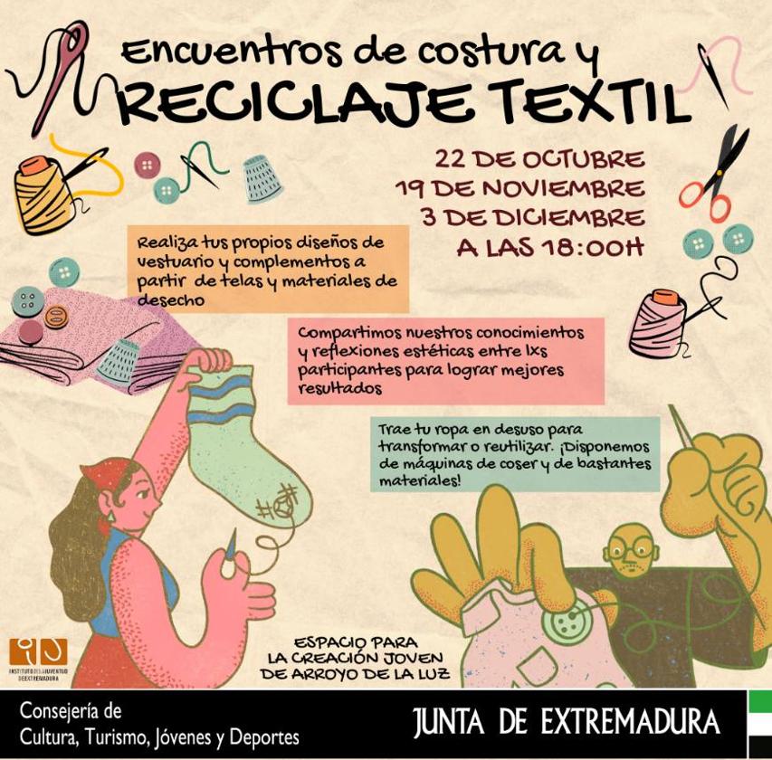 Encuentros de Costura y Reciclaje Textil en el ECJ