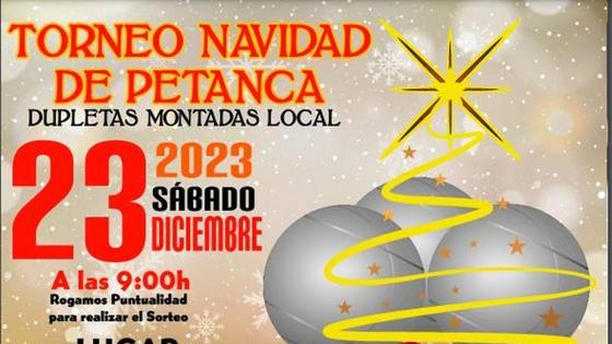 Inscripciones para el Torneo de Navidad de Petanca