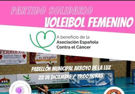 A la venta las entradas para el torneo solidario de voleibol 'Unidas por el rosa'