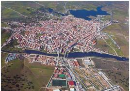 Vista aérea de Arroyo de la Luz.