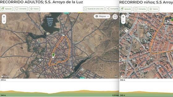 Recorrido de la San Silvestre Arroyana