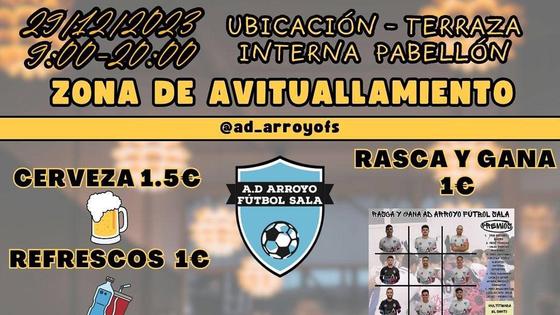 Los asistentes al I Torneo de Navidad de Fútbol Sala contarán con zona de avituallamiento