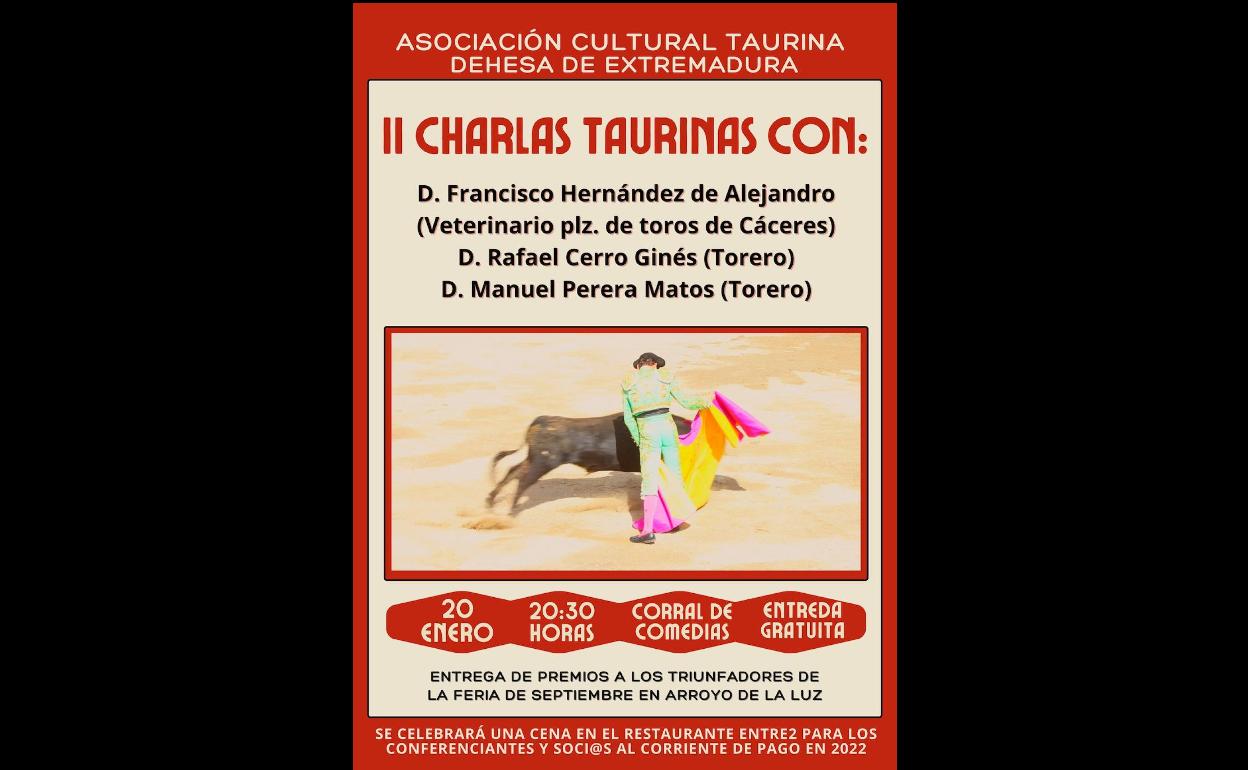 II Charlas de la Asociación Cultural Taurina Dehesa de Extremadura