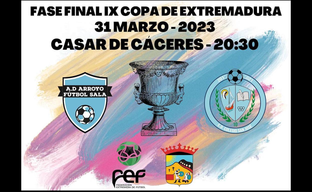 El Arroyo FS se enfrentará al CD San José en Casar de Cáceres en la Fase final de la Copa de Extremadura