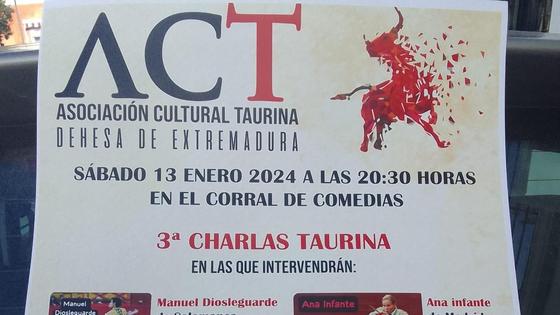 III Charlas de la Asociación Cultural Taurina Dehesa de Extremadura