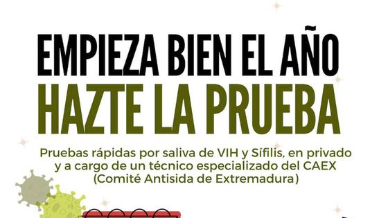 Nueva campaña de pruebas rápidas de VIH y Sífilis en el ECJ de Arroyo de la Luz