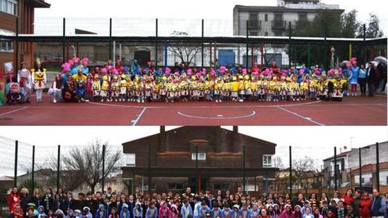 El colegio Ntra. Sra. de la Luz celebra su Carnaval contra viento y marea