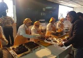 Degustación popular del pasado año.