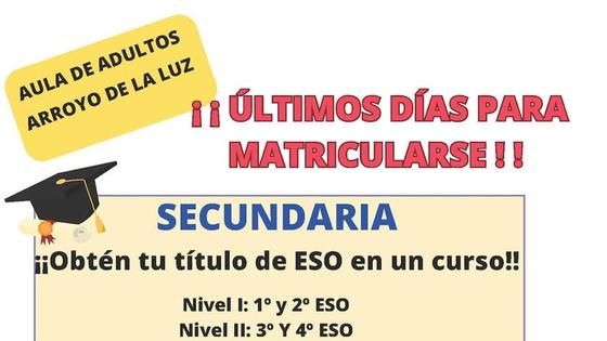 Últimos días para inscribirse en el Aula de Adultos